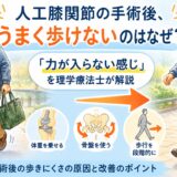 人工膝関節の手術後、うまく歩けないのはなぜ？「力が入らない感じ」を理学療法士が解説